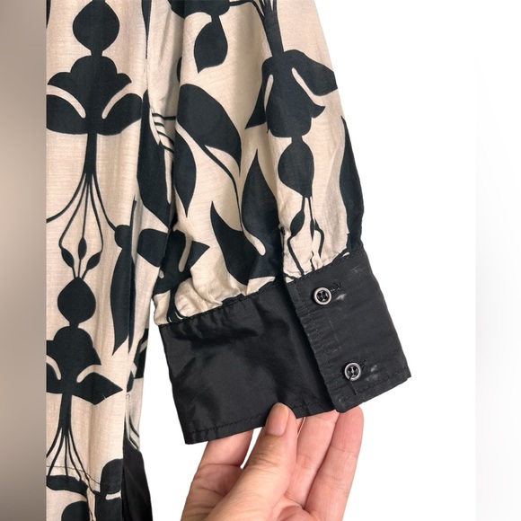 Zara silk cotton floral maxi dress, Large, with wrap around belt. Feminine Chic - Picture 7 of 14